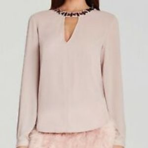 BCBG Frances Embellish Neckline